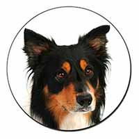 Tri-Colour Border Collie Dog Fridge Magnet Printed Full Colour