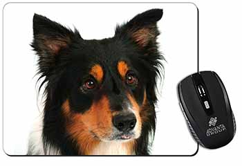 Tri-Colour Border Collie Dog Computer Mouse Mat