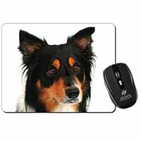 Tri-Colour Border Collie Dog Computer Mouse Mat