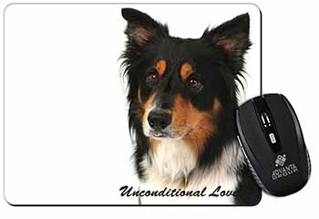 Tri-Colour Border Collie-Love Computer Mouse Mat