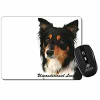 Tri-Colour Border Collie-Love Computer Mouse Mat