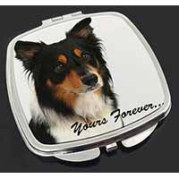 Tri-colour Border Collie Dog "Yours Forever..." Make-Up Compact Mirror