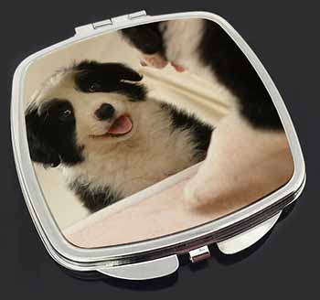 Border Collie in Mirror Make-Up Compact Mirror