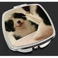 Border Collie in Mirror Make-Up Compact Mirror