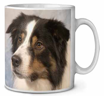 TriCol Border Collie Dog Ceramic 10oz Coffee Mug/Tea Cup