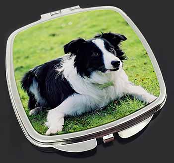 Border Collie Dog Make-Up Compact Mirror