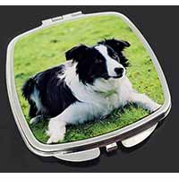 Border Collie Dog Make-Up Compact Mirror