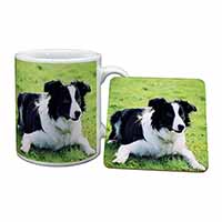 Border Collie Dog Mug and Coaster Set