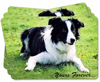 Border Collie Dog "Yours Forever..." Picture Placemats in Gift Box