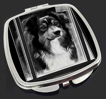 Border Collie in Window Make-Up Compact Mirror