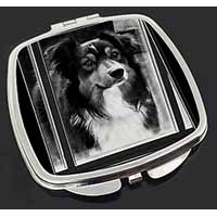 Border Collie in Window Make-Up Compact Mirror