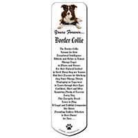 Liver and White Border Collie "Yours Forever..." Bookmark, Book mark, Printed fu