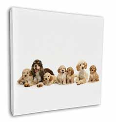 Cockerpoodles Square Canvas 12"x12" Wall Art Picture Print