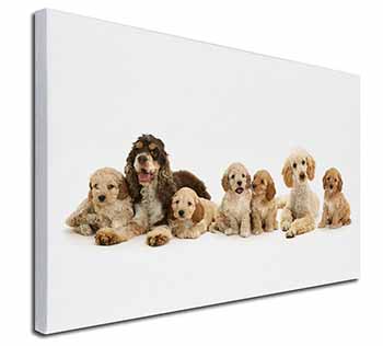 Cockerpoodles Canvas X-Large 30"x20" Wall Art Print