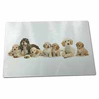 Large Glass Cutting Chopping Board Cockerpoodles