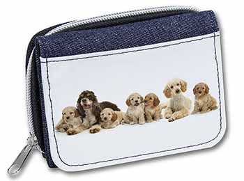 Cockerpoodles Unisex Denim Purse Wallet