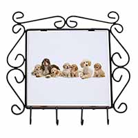 Cockerpoodles Wrought Iron Key Holder Hooks