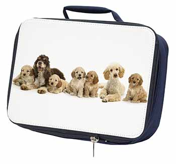 Cockerpoodles Navy Insulated School Lunch Box/Picnic Bag