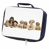 Cockerpoodles Navy Insulated School Lunch Box/Picnic Bag