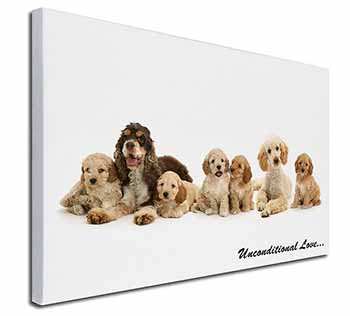 Cockerpoodles-Love- Canvas X-Large 30"x20" Wall Art Print