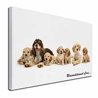 Cockerpoodles-Love- Canvas X-Large 30"x20" Wall Art Print