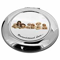 Cockerpoodles-Love- Make-Up Round Compact Mirror