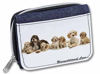 Cockerpoodles-Love- Unisex Denim Purse Wallet