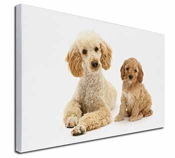 Poodle and Cockerpoo Canvas X-Large 30"x20" Wall Art Print