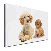 Poodle and Cockerpoo Canvas X-Large 30"x20" Wall Art Print
