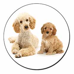 Poodle and Cockerpoo Fridge Magnet Printed Full Colour