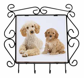 Poodle and Cockerpoo Wrought Iron Key Holder Hooks
