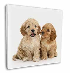 Cockerpoo Puppies Square Canvas 12"x12" Wall Art Picture Print