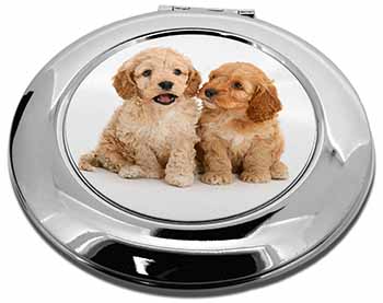 Cockerpoo Puppies Make-Up Round Compact Mirror