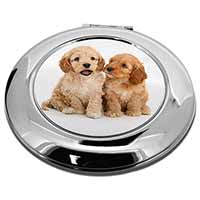 Cockerpoo Puppies Make-Up Round Compact Mirror