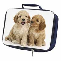 Cockerpoo Puppies Navy Insulated School Lunch Box/Picnic Bag