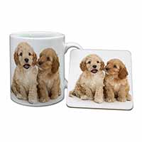 Cockerpoo Puppies Mug and Coaster Set