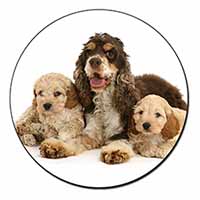 Cocker Spaniel and Cockerpoo Fridge Magnet Printed Full Colour