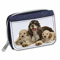 Cocker Spaniel and Cockerpoo Unisex Denim Purse Wallet