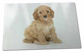 Large Glass Cutting Chopping Board Cockerpoodle