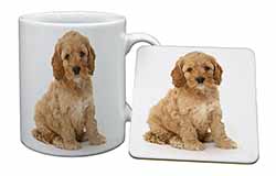 Cockerpoodle Mug and Coaster Set