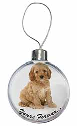 Cockerpoodle Puppy "Yours Forever..." Christmas Bauble