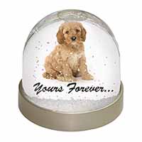 Cockerpoodle Puppy "Yours Forever..." Snow Globe Photo Waterball