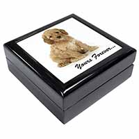 Cockerpoodle Puppy "Yours Forever..." Keepsake/Jewellery Box