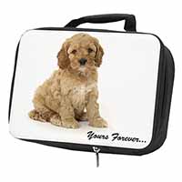 Cockerpoodle Puppy "Yours Forever..." Black Insulated School Lunch Box/Picnic Ba