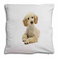 Apricot Poodle Soft White Velvet Feel Scatter Cushion