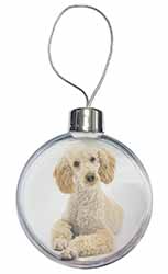 Apricot Poodle Christmas Bauble