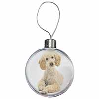 Apricot Poodle Christmas Bauble