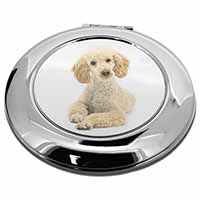 Apricot Poodle Make-Up Round Compact Mirror
