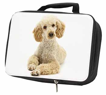 Apricot Poodle Black Insulated School Lunch Box/Picnic Bag