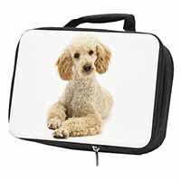 Apricot Poodle Black Insulated School Lunch Box/Picnic Bag